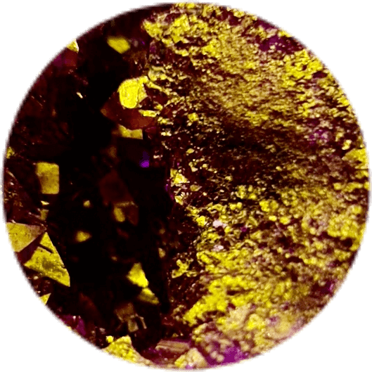 pink arany kvarc geóda gyöngy